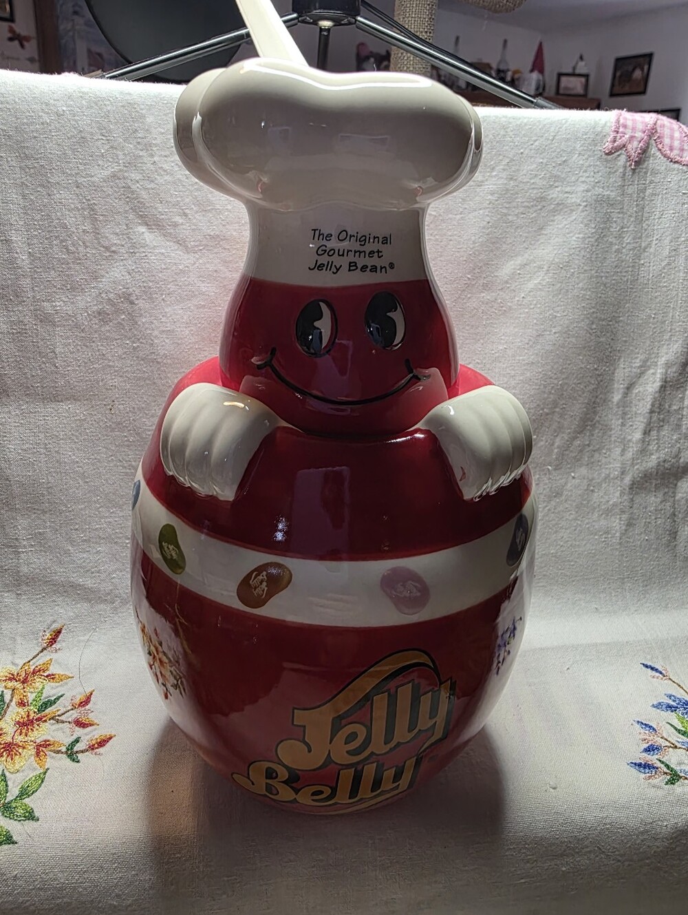 Vintage Mr. Jelly Belly Ceramic Candy Jar ©️™️®️ released in 2006.